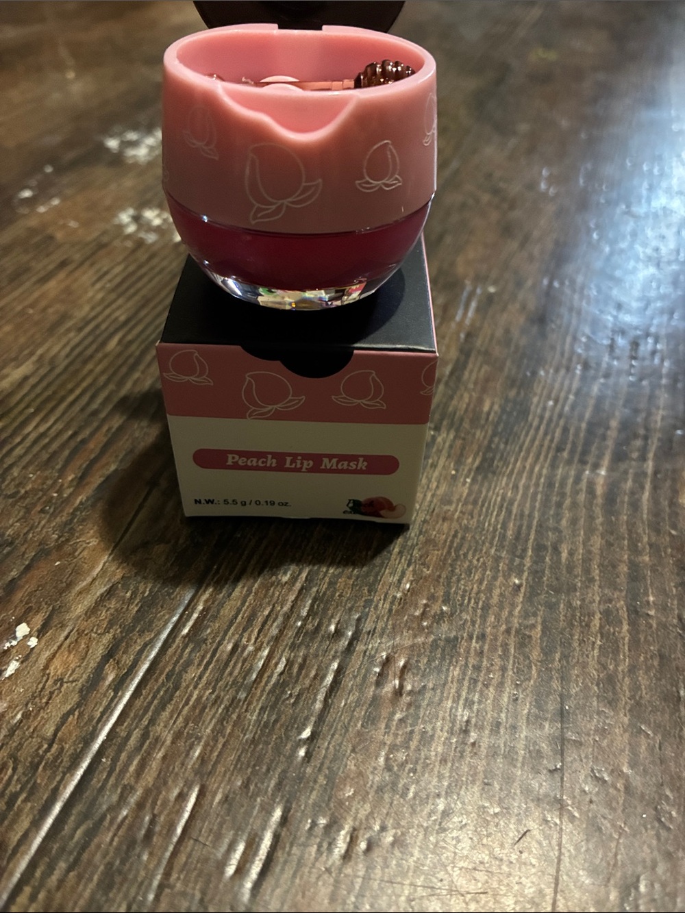 Peach Lip Mask Hydrating Balm - Soft Pink
